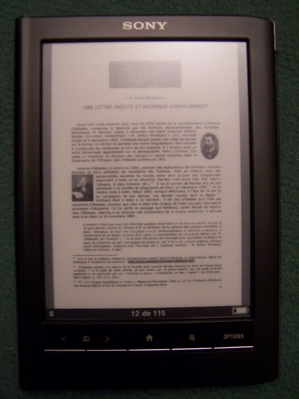 Sony reader prs 650 завис