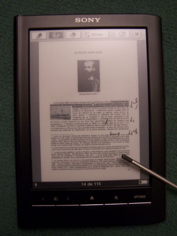 Sony reader prs 650 завис