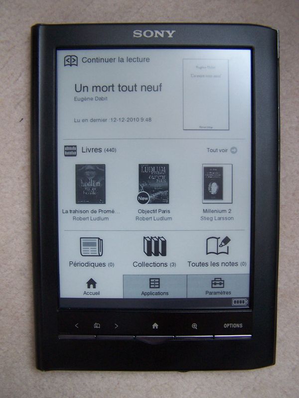 Sony reader prs 650 завис