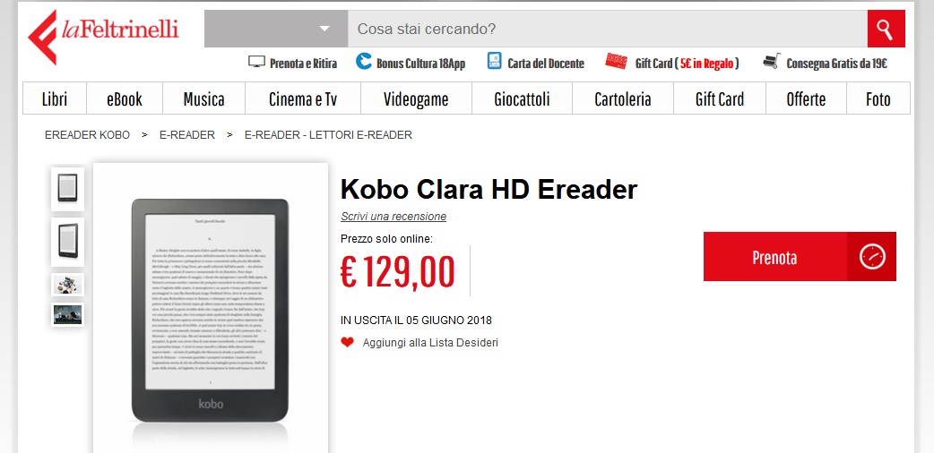 Kobo Aura 2ème édition : prix, date et commande